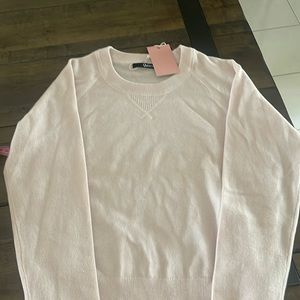 NWT- Quince Pale Pink Crewneck Cashmere Sweater Size Medium